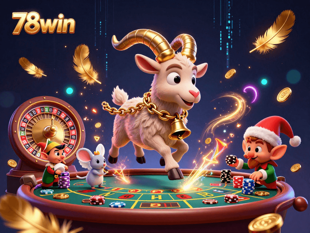 Experience exciting games at 78win casino with Krampus and festive characters in action.