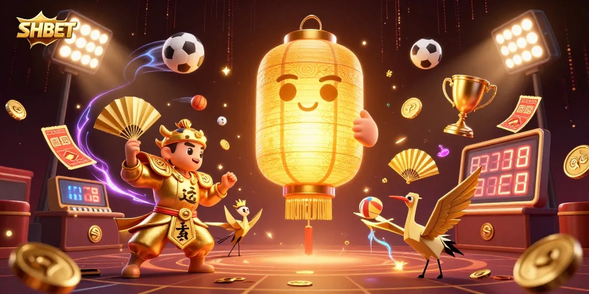 Join the thrill of SHBET’s vibrant online casino with a dazzling animated spirit and sports elements.
