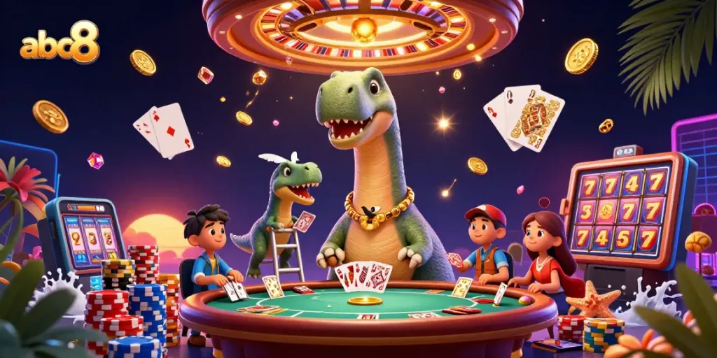 Experience the excitement of abc8 casino games with dynamic characters and vibrant elements!