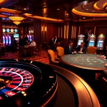Experience thrilling gameplay at Go8 casino with vibrant chip stacks and roulette excitement.