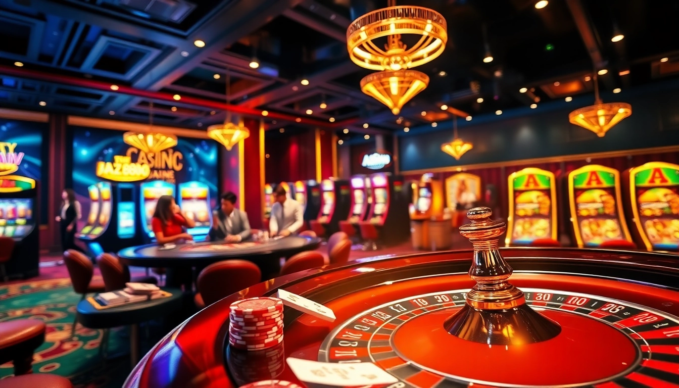Experience thrilling gaming at Az888 with vibrant casino tables and exciting gambling action.