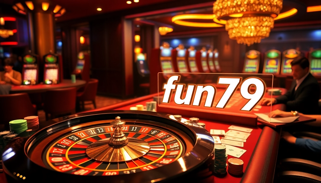 Experience thrilling gameplay at fun79 with vibrant casino tables and engaging players.