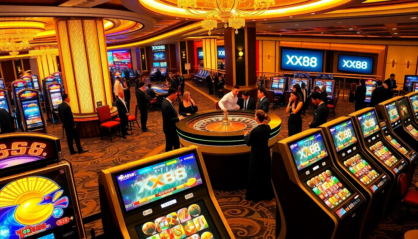 Experience high-stakes gaming at XX88 casino with thrilling roulette and poker action.