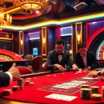 Players enjoying an exhilarating poker game at 789club's luxurious casino.