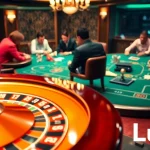 Engaging in a thrilling poker game at Lu88, highlighting the excitement of casino gambling.