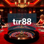 Players engage in exciting poker games at a luxurious casino, embodying the thrill of tr88.
