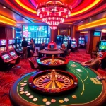 Exciting casino scene at https://lc88pro.com/ with poker, slots, and roulette in a luxurious setting.