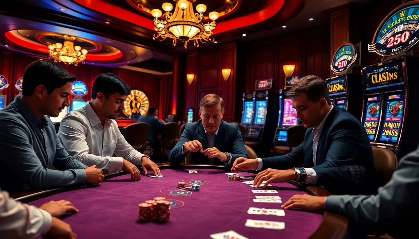 Players strategizing at a poker table, enhancing their skills at https://www.vvjl11.com/ casino site.