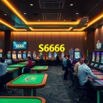 S666.nyc vibrant online gambling scene showcasing dynamic gaming experiences and players engaged in action.